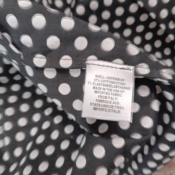 2 For $30 MILLY BLOUSE  S POLKA DOT COLD SHOULDER COTTON PARISIAN BLOUSE 8 - Picture 9 of 11